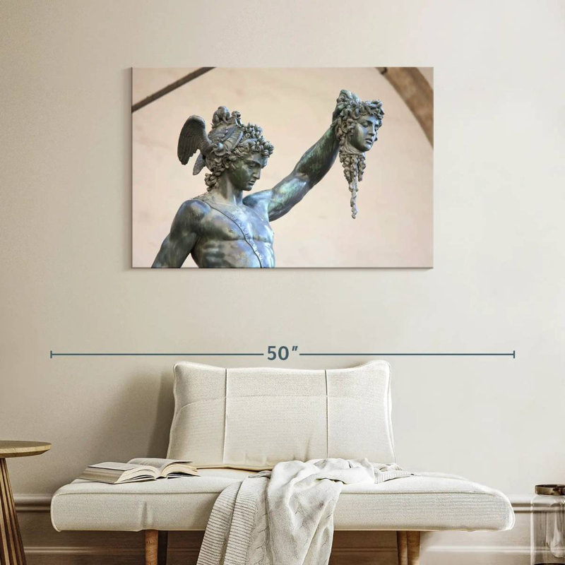 Statue Kelan Perseus et Medusa, H 26 po x l 39 po