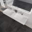 Lavabo de salle de bain rectangulaire double 54 po
