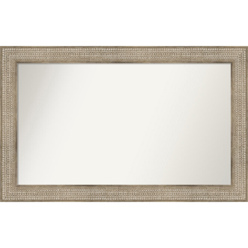 Jannice Solid Wood Wall Mirror, 29" x 46", Rectangle