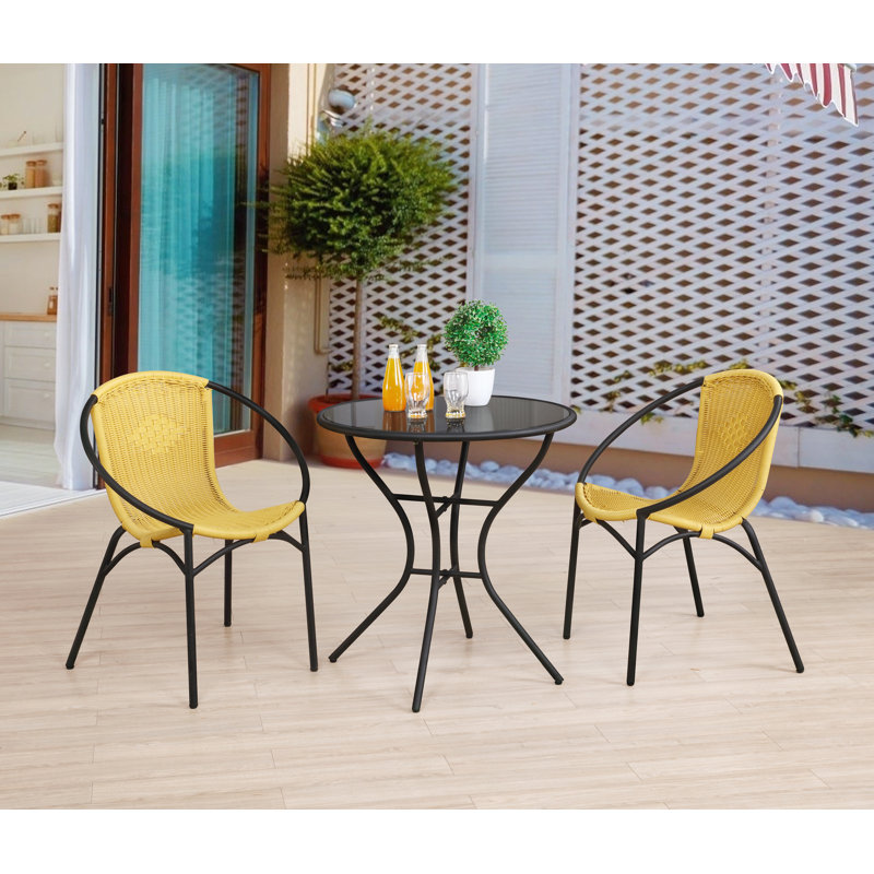 Letha 2 Seater Rattan Conversation Set
