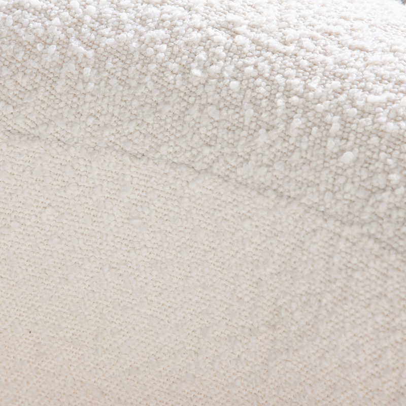 Fauteuil d'appoint Pulse en tissu bouclé ivoire