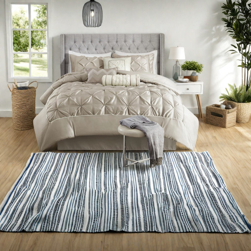 Ensemble de literie élégant en taupe, polyester confortable, décoration de chambre sophistiquée