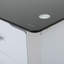 Bureau d'ordinateur en verre Ailey