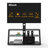 Black Multi-Function Angle And Height Adjustable Tempered Glass  TV Stand