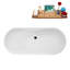 Baignoire autoportante 66 "avec drain interne Streamline-101310178