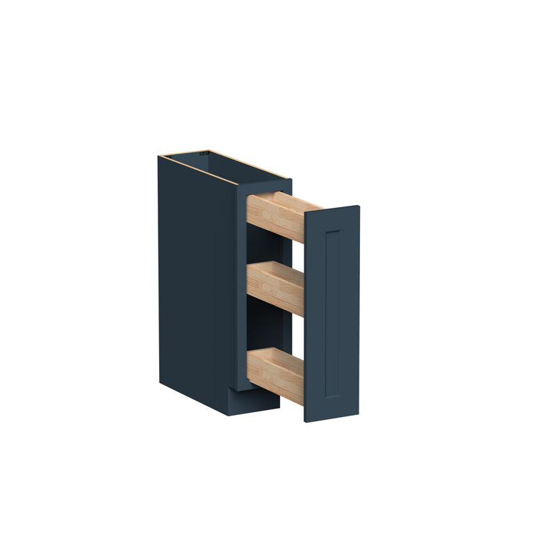 DL Cabinetry (prêt à assembler) armoire à épices de style Shaker l09 po x H 34,5 po x P 24 po - gris Cyber, 9", Cyber gris