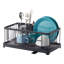 Yamazaki Home Wire Dish Drainer Rack with Removable Drainer Tray with Spout, Utensils Holder, Steel-558770356