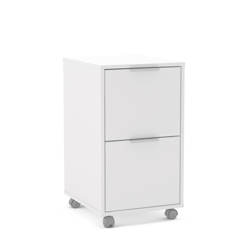 Dwendolyn 15.25'' Wide 2 -Drawer Mobile File Cabinet, White