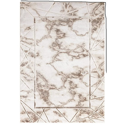Abstract Flokati Area Rug