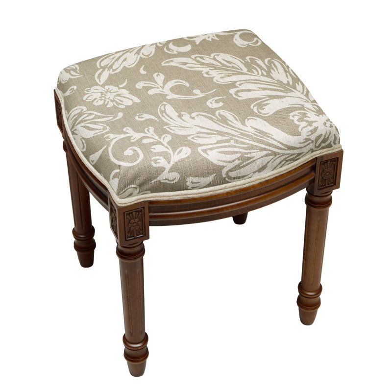 Tabouret de coiffeuse Camilly, Noyers, Taupe