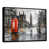 Toile avec cadre flottant noir