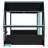 Gaming Loft Bed with RGB Desk, LED Lights, USB Charging Ports and Cable Management-2079256701