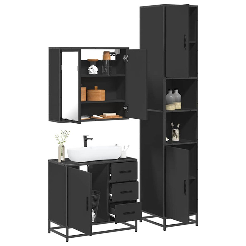 Bathroom Furniture Suite, Black