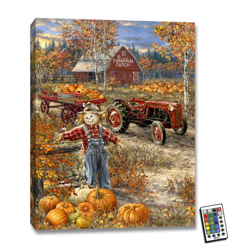 The Pumpkin Patch 18x24 Fully Illuminated ColorChange LED Print