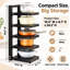 Pots and Pans Organizer,5-Tier Adjustable Kitchen Countertops Rack