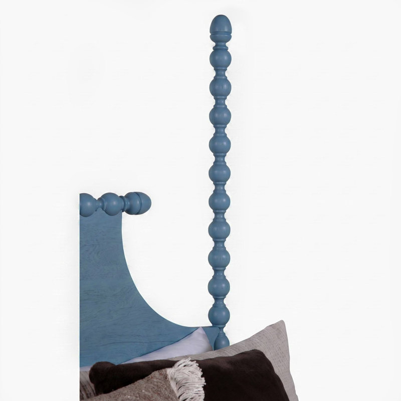 Mary Spindle Four Post Bed, Queen, Ocean