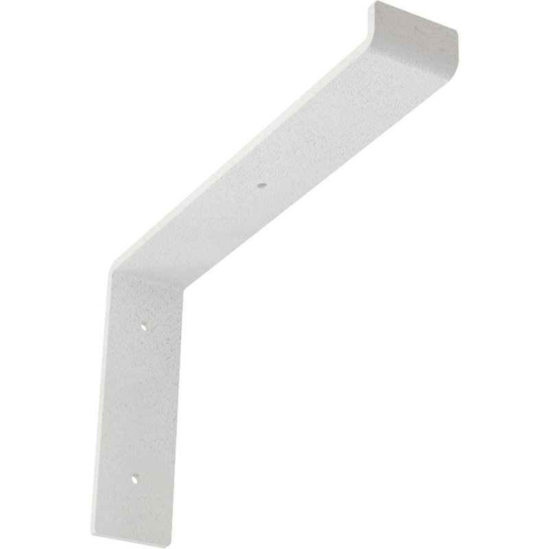 Support de tablette en acier, Blanc martelé, H 7 po x l 2 po x P 12 po