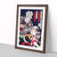 Two Actors by Toyohara Kunichika - Picture Frame Painting Print-55642507-55642508