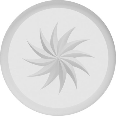Standard Grayson Spiral Rosette With Rounded Edge