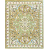 Ziegler Hand-Knotted High-Quality Gold and Beige Area Rug