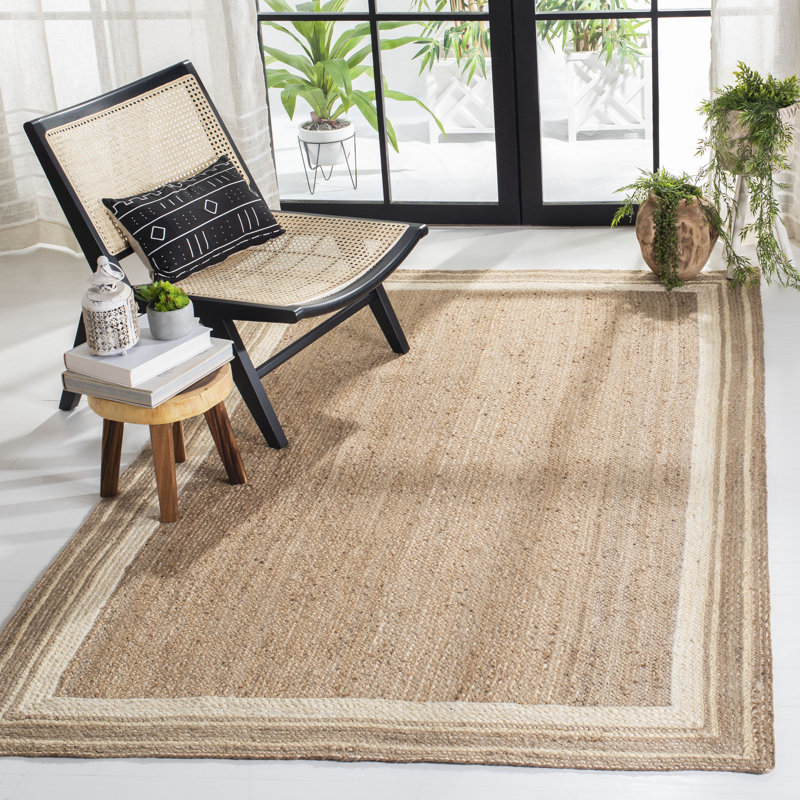Gassett Natural Fiber Hand Woven Jute Rug, Square 6'