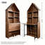 Table pliante avec support de rangement, bureau caché pouvant être converti en bibliothèque, table pliante avec fonction de rangement, table invisible adaptée aux petits espaces, table multifonctionnelle-1775323852