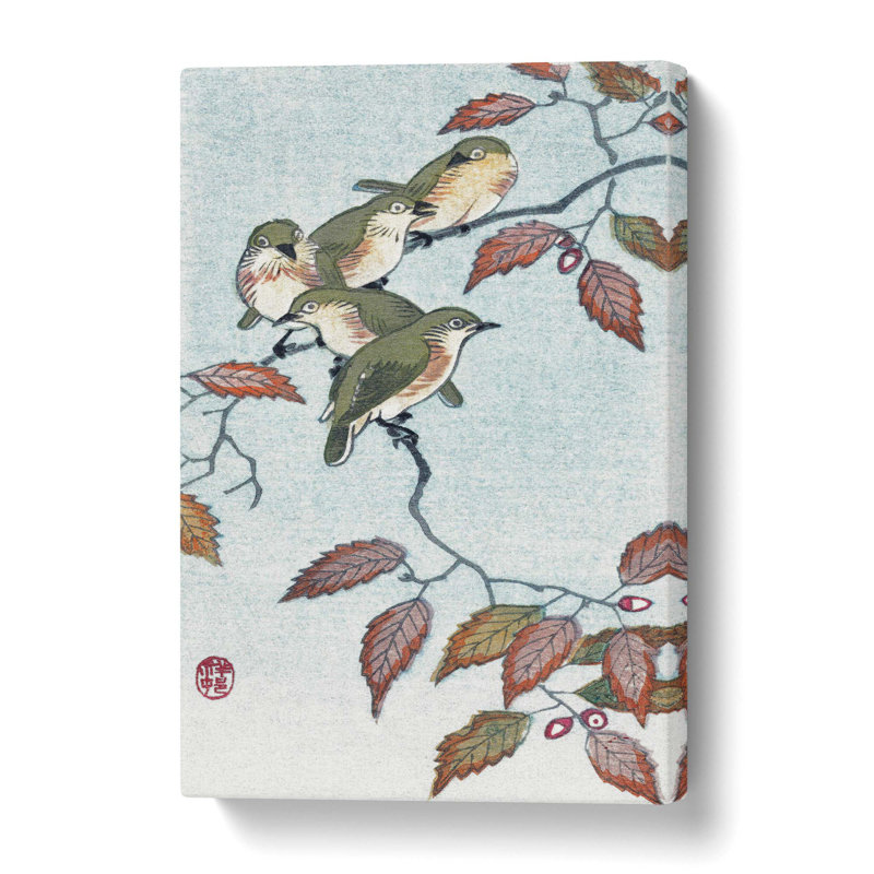 Birds on a Branch by Ohara Koson - Wrapped Canvas, 50.8 cm H x 35.6 cm W