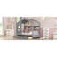Lit simple en bois avec 2 tiroirs, lit pour enfant avec tablette de rangement, gris