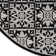 Minvydas Aloha  Geometric Black White Indoor/Outdoor Area Rug