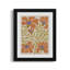 Expressive Abstract House Plant Orange On Tan Framed On Paper by The Creative Bunch Studio Print-91291771-91291772