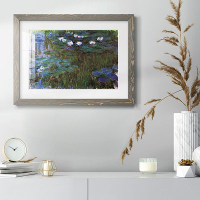 «Water Lillies # 3» par Monet, reproduction d'art encadrée