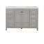 48" Solid Wood Bathroom Cabinet with Marble Countertop and Single Ceramic Basin-92757344
