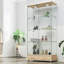 Vitrine moderne en verre avec 2 grands tiroirs-971150629