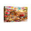 Ensemble de 3 impressions sur toile de Noël, scène de fête mexicaine colorée avec piata et nourriture-257500167