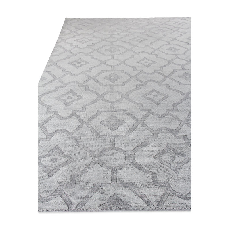 Samara Geometric Area Rug in Aqua, Rectangle 10' x 14'