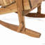 Chaise berçante en bois d'acacia