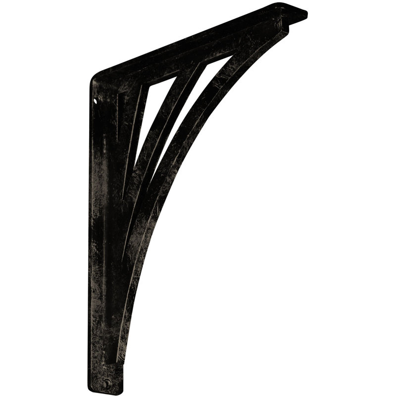 Support en fer forgé Nevio, Or pâle antique, H 12 po x l 1,5 po x P 10 po