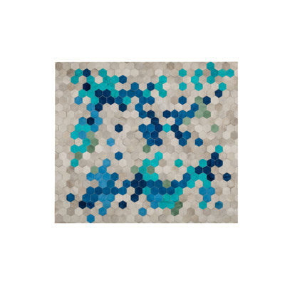 Angulo Cowhide Geometric Area Rug