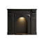 Black Manufactured Wood Freestanding Fireplace