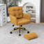 Fauteuil de bureau rembourré avec repose-pieds-1686120240