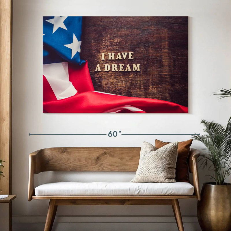 Drapeau américain Lelend I Have A Dream, H 34 po x l 51 po