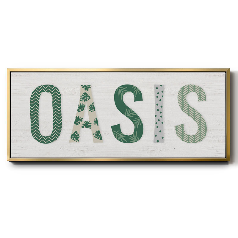 Oasis Cabana - toile encadrée, H 20 po x l 50 po