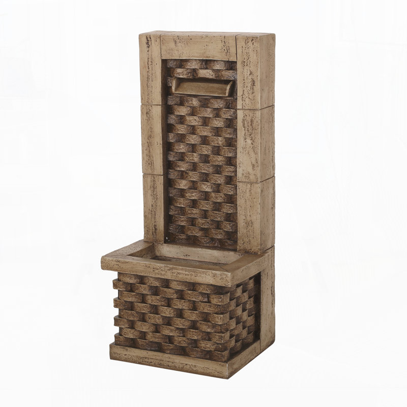 Hand Crafted Weather Resistant Floor Fountain With Light