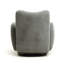 Chaise pivotante 360 ° avec tissu chenille-421561058