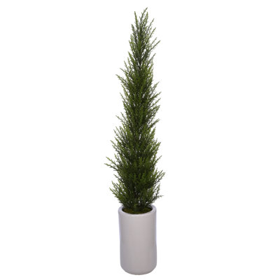 38 " H Faux Cedar Topiary in Ceramic Pot