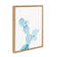 Blue Cactus by Simon Te of Tai Prints Framed Canvas Wall Art Print