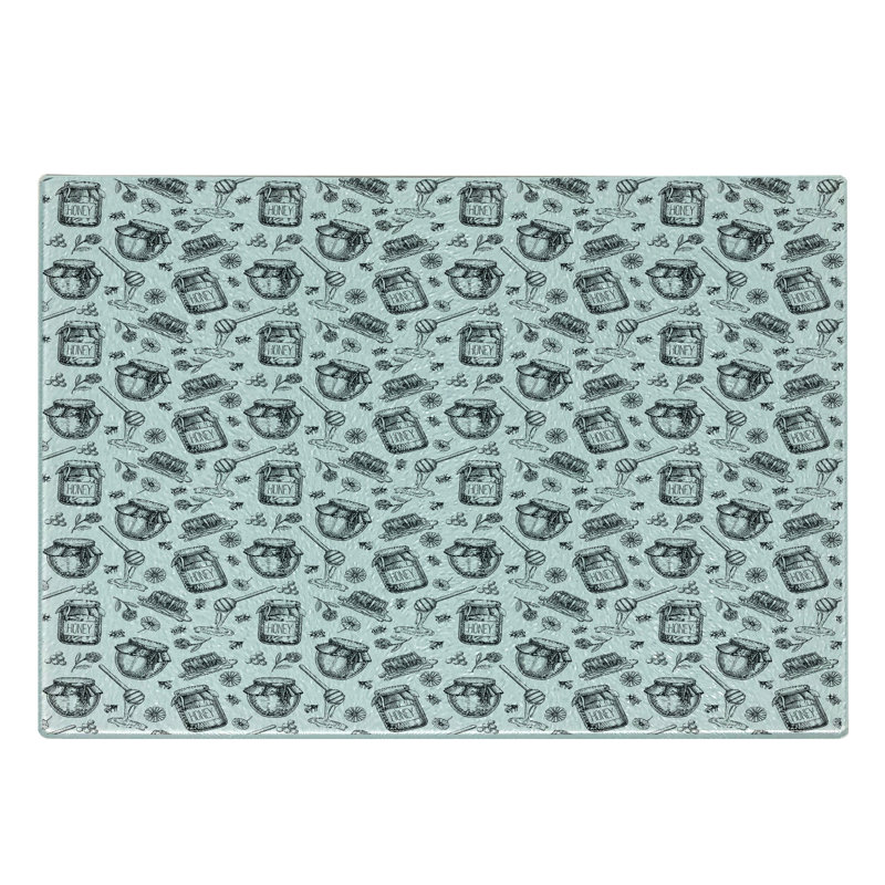 Planche à découper en verre trempé Ambesonne