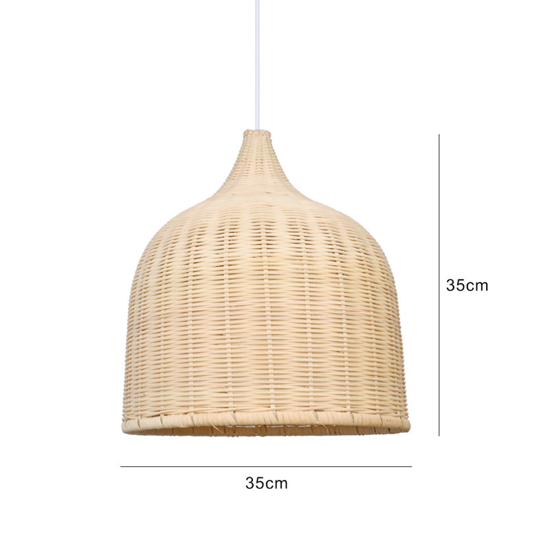 Owatonna - Light Beige Single Pendant, 13.78" H x 13.78" W x 13.78" D