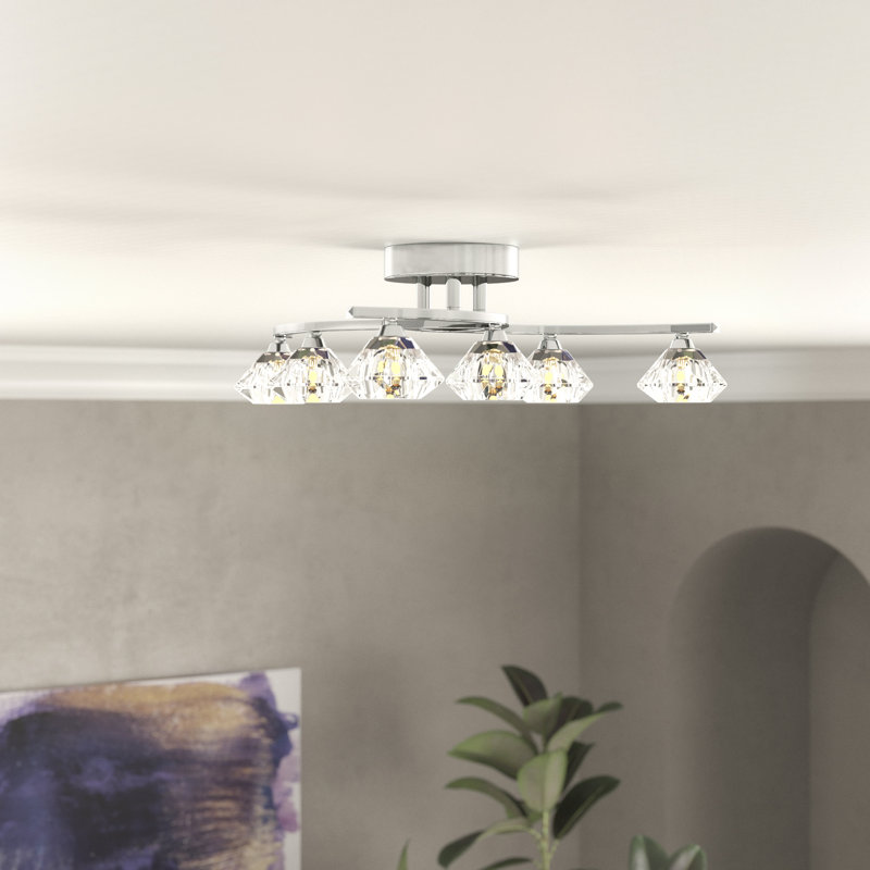 Johana Glass Flush Mount Light