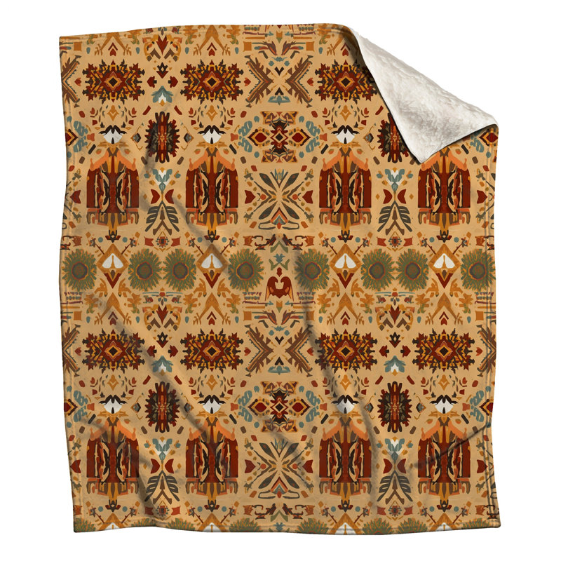 Southwestern Pattern Tapestry Blankets, 50in W x 60in H